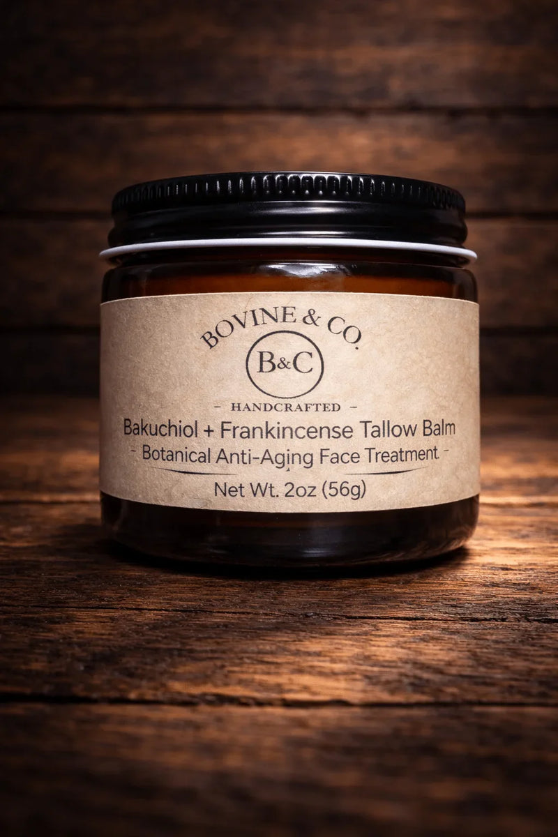 Bakuchiol + Frankincense Tallow Balm - Bovine & Co.