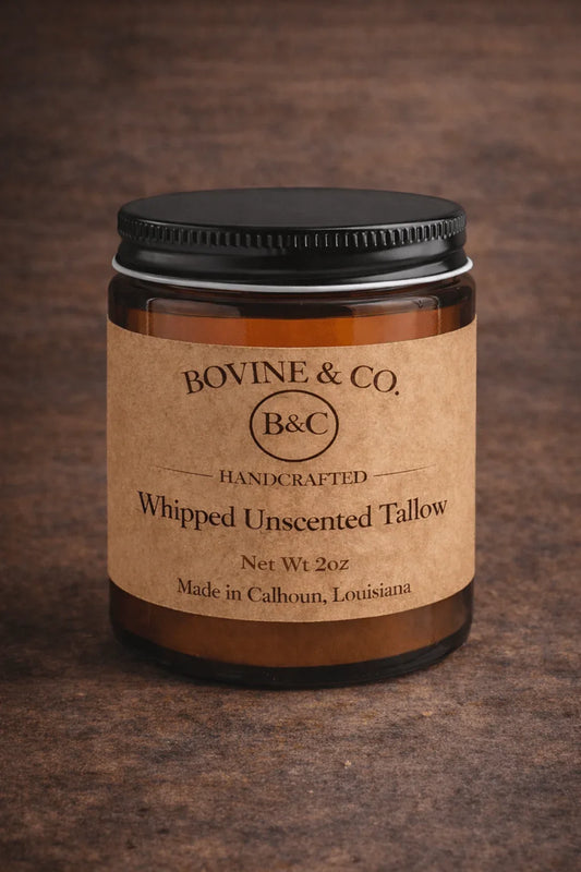 Whipped Unscented Tallow Cream - Bovine & Co.